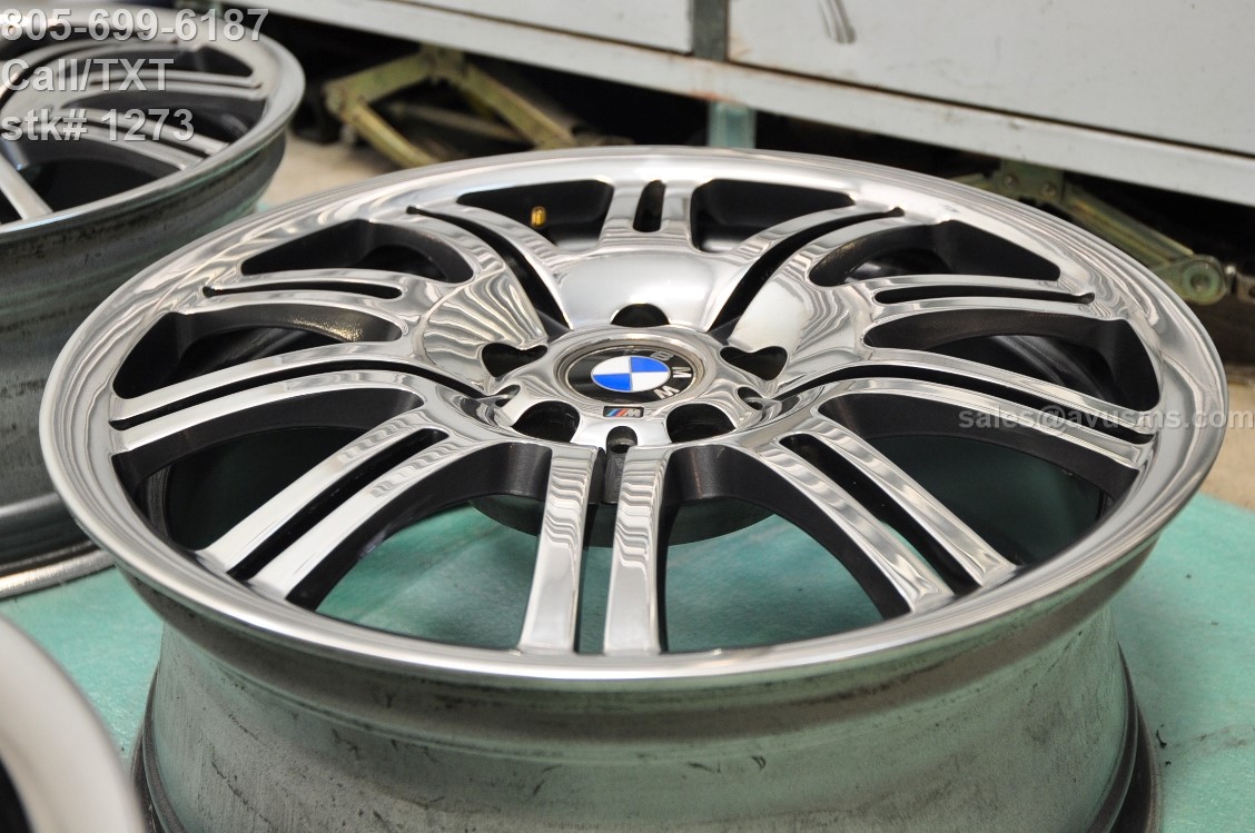 19" BMW E46 M3 OEM Factory Style M Double Spoke 67 Wheels E91 BBS E46 ...