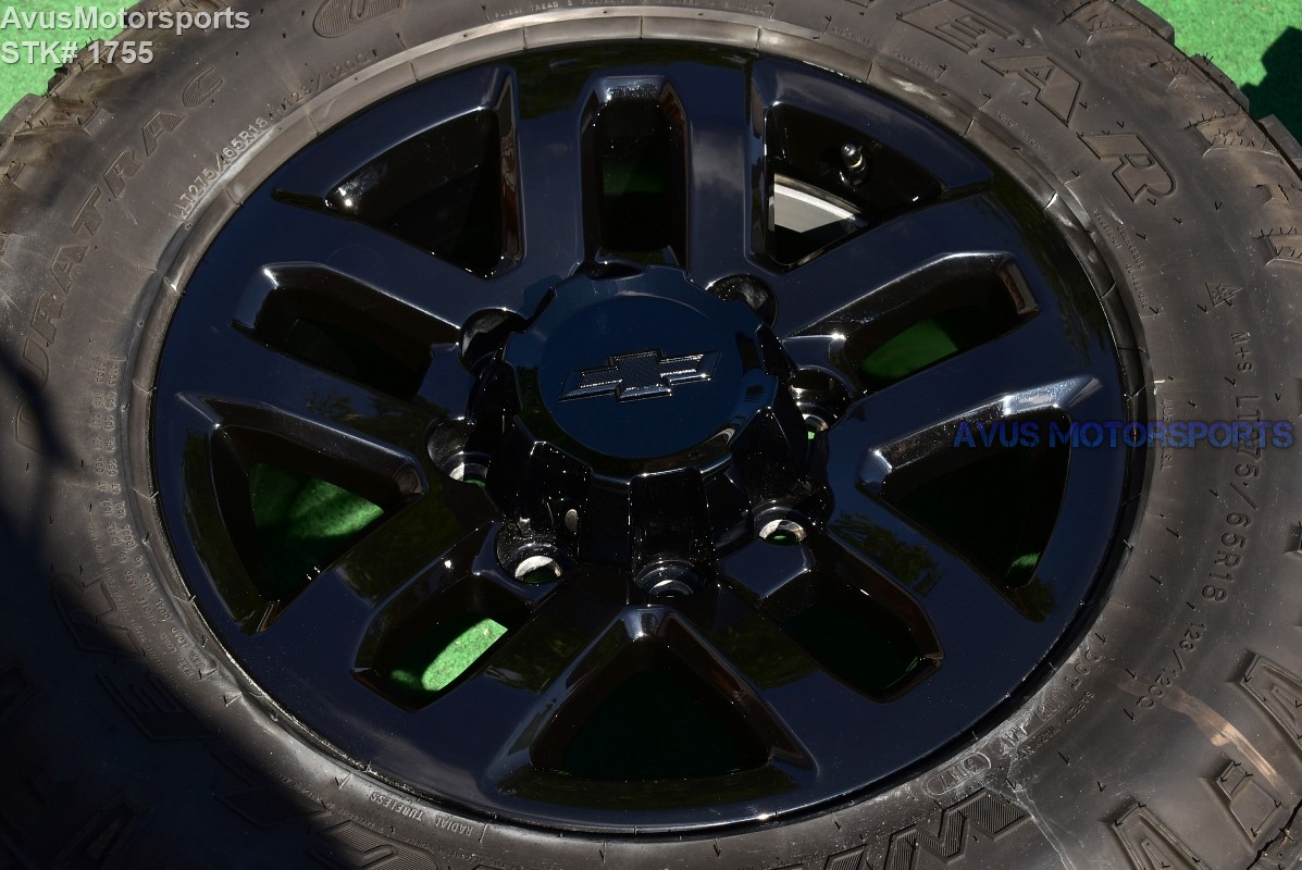 18" Chevy Silverado Midnight Ed GMC Sierra 2500 3500 OEM WHEELS TIRES