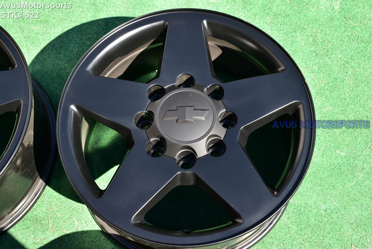 20" Chevy Silverado GMC Sierra 2500 3500 OEM WHEELS Black ...
