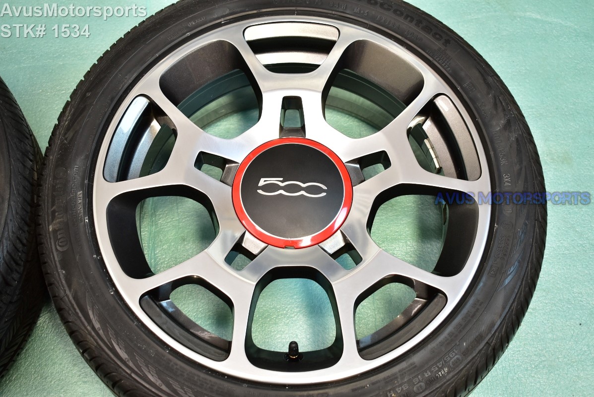 Fiat 500 Sport 16" Factory OEM Wheels and Tires 500C 2013 2012 2014