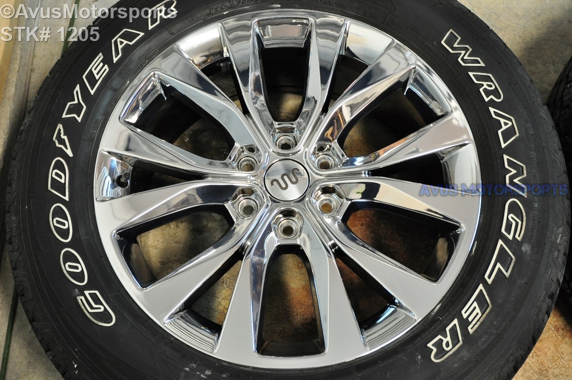 20" Ford F150 OEM Factory Chrome PVD Wheels & Tires Expedition 2016
