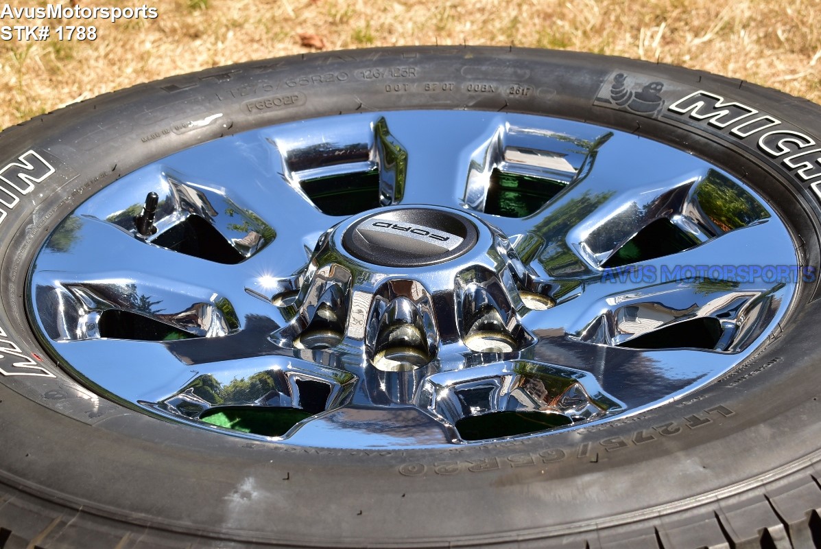 20" Ford F350 Super Duty Lariat OEM Factory Chrome PVD Wheels F250 2018