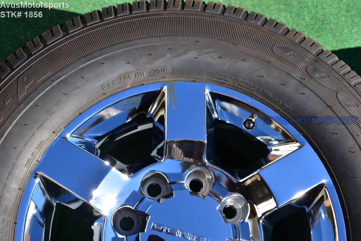 18" GMC Sierra Denali 2500 3500 OEM WHEELS TIRES Chevy Silverado chrome 2015