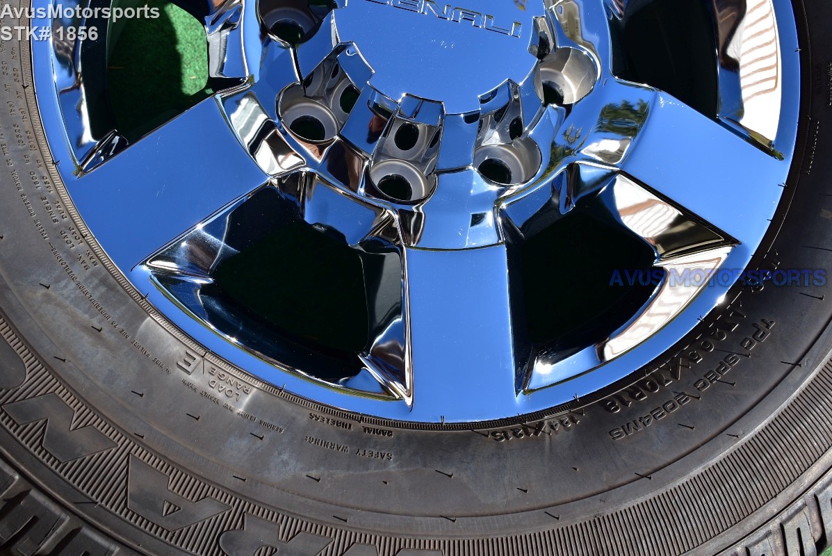 18" GMC Sierra Denali 2500 3500 OEM WHEELS TIRES Chevy Silverado chrome 2015