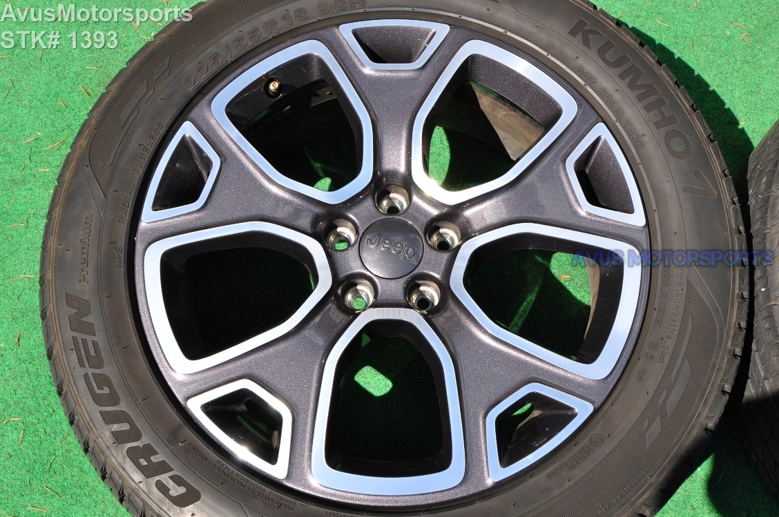 18" Jeep Renegade Limited OEM Factory 17" Genuine Wheels & Tires 2015