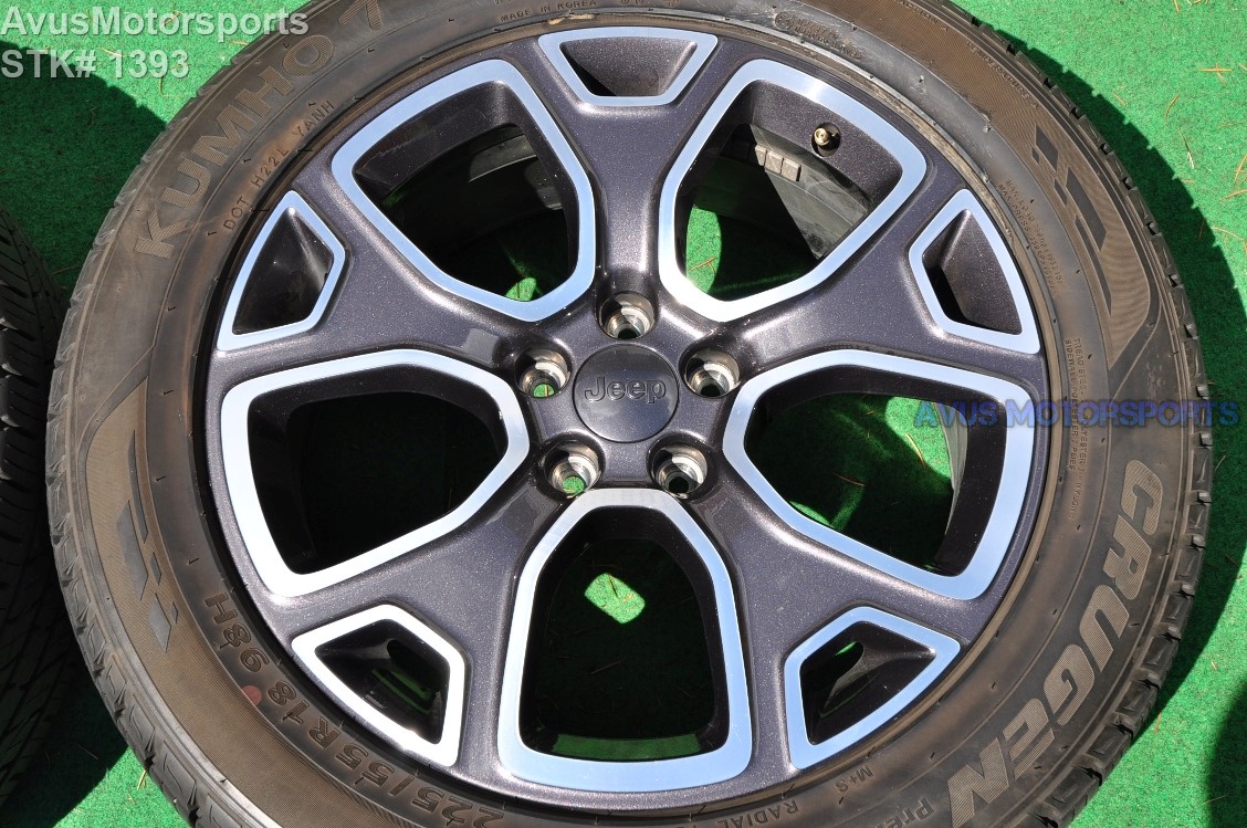 18" Jeep Renegade Limited OEM Factory 17" Genuine Wheels & Tires 2015