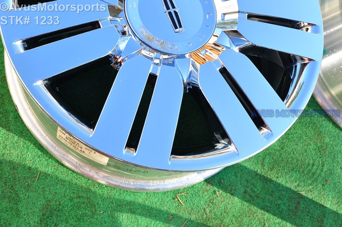 20" Lincoln MKX OEM Chrome Clad FACTORY WHEEL 8A131007AB 2008 2009 2010 2011 2008 Lincoln Mkx Tire Size 20 Inch