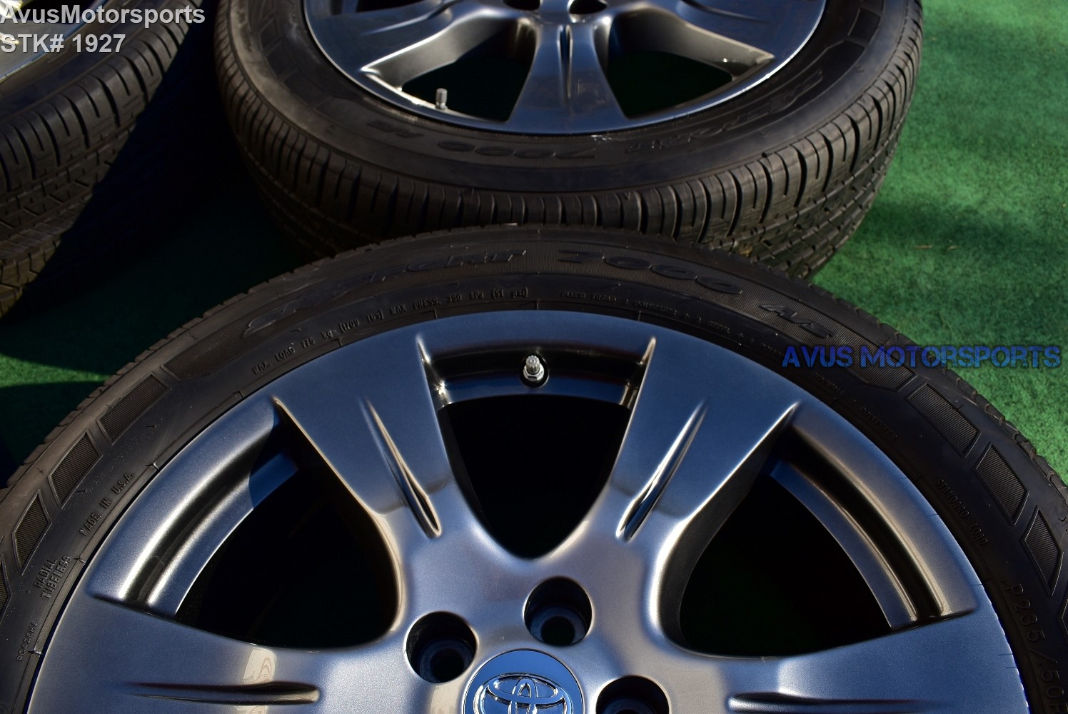 Toyota Sienna SE OEM 19" Factory Wheels Tires P235/50r19 2017 2017 Toyota Sienna Tire Size P235 50r19 Se Se Premium