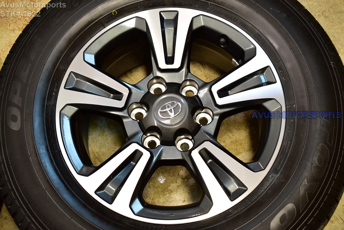 2017 TOYOTA OEM FACTORY 17" TRD WHEELS Tires Land Cruiser
