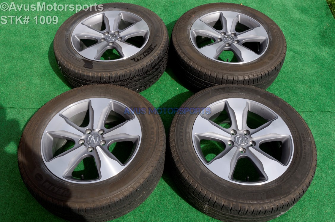 2014 Acura MDX OEM 18" Factory Wheels & Michelin 245/60R18 Tires 2015