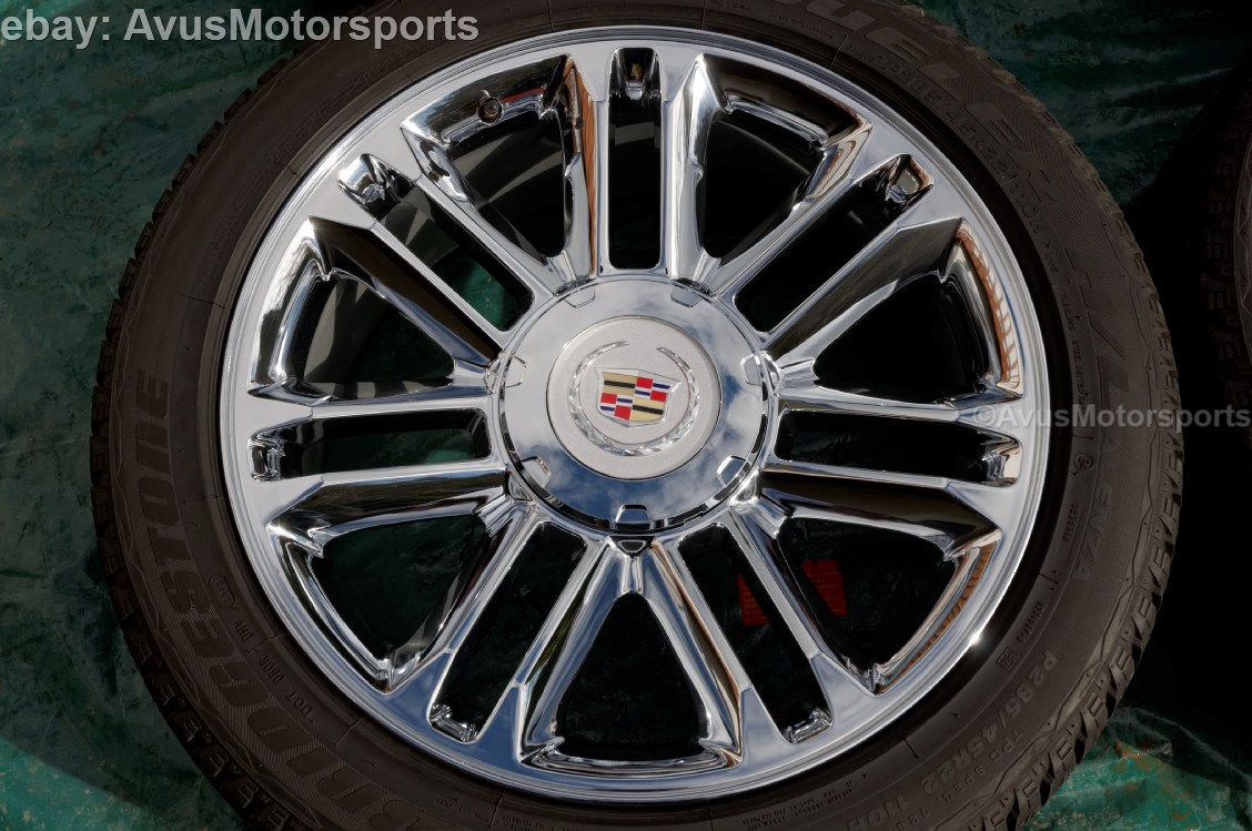 2013 Cadillac Escalade 22 Quot Oem Chrome Wheels Tires