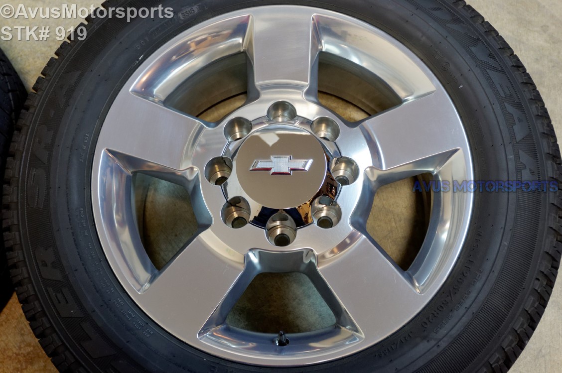 2016 CHEVY SILVERADO LTZ 2500 3500 20" OEM POLISHED FACTORY WHEELS GMC