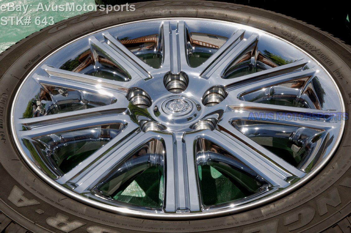 2008 Chrysler Aspen 20" Factory OEM Chrome Clad Wheels & Tires 2007