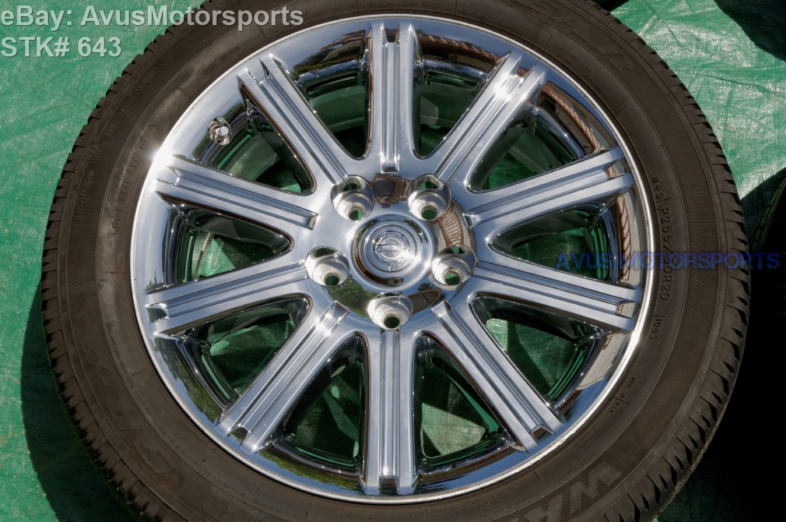 2008 Chrysler Aspen 20" Factory OEM Chrome Clad Wheels