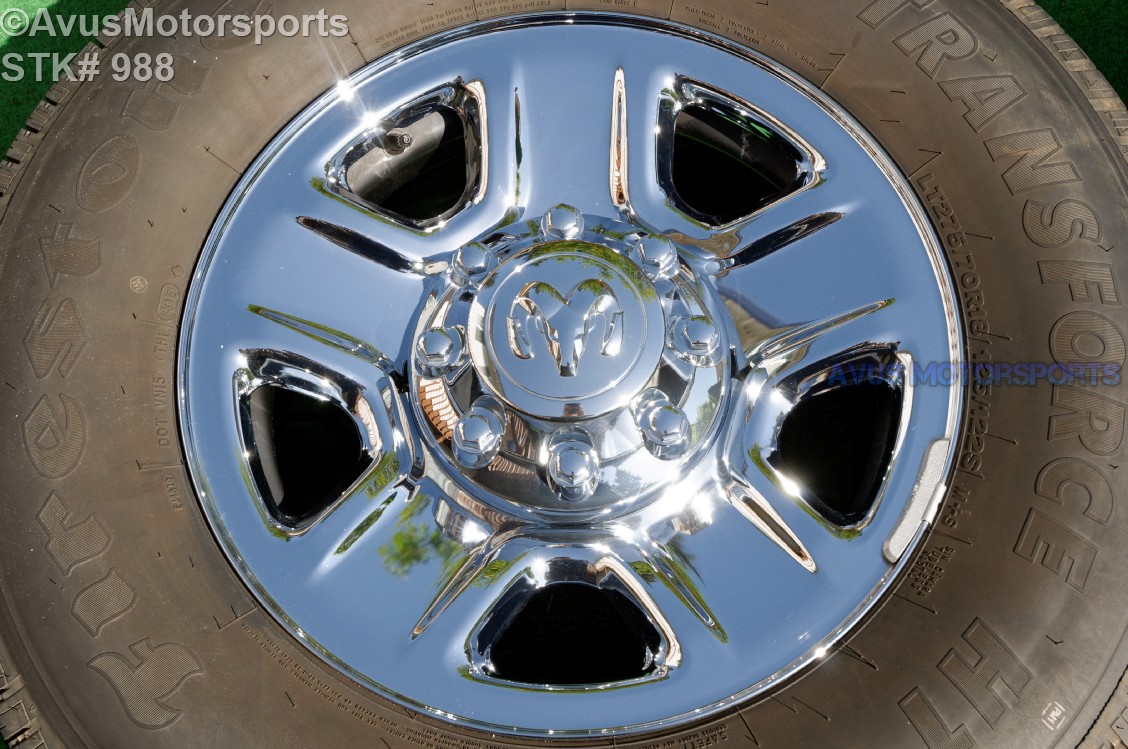 thumbnail image 2 of Chrome 17" Front Wheel Simulator Hubcap For Ram 3500 2003-2018 – 1-Pack 2 of 5