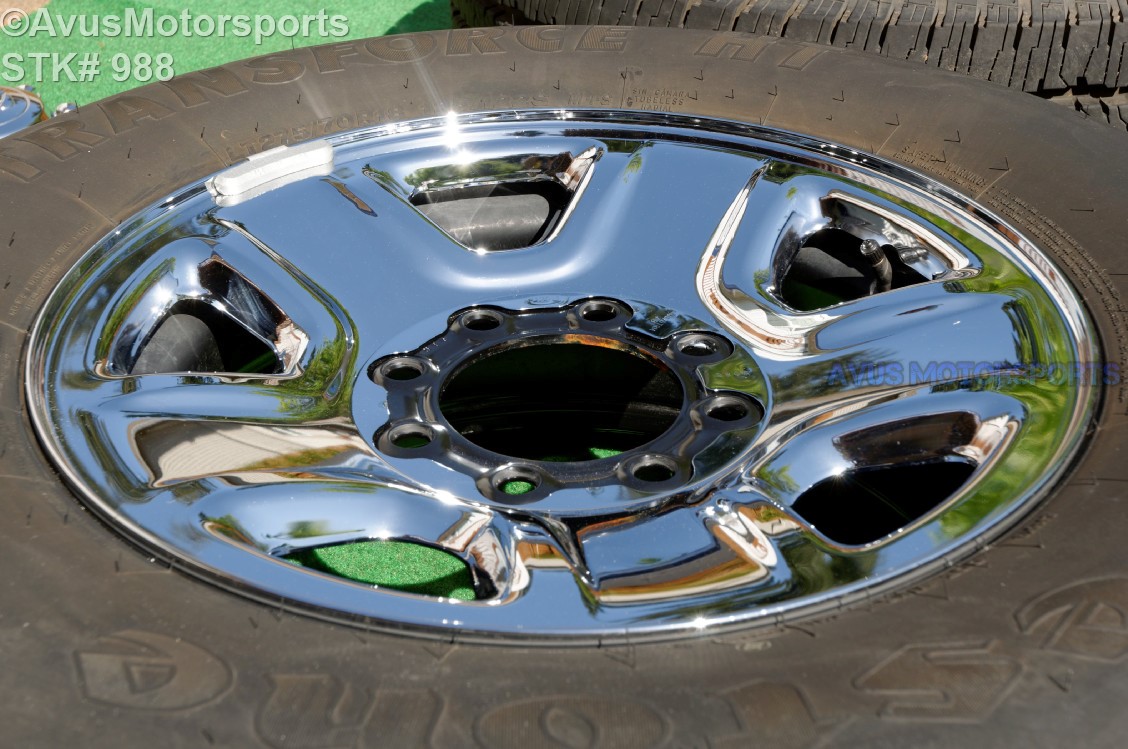 2016 Dodge Ram OEM Factory 18" Chrome Clad Steel Wheels & Tires 2500 3500