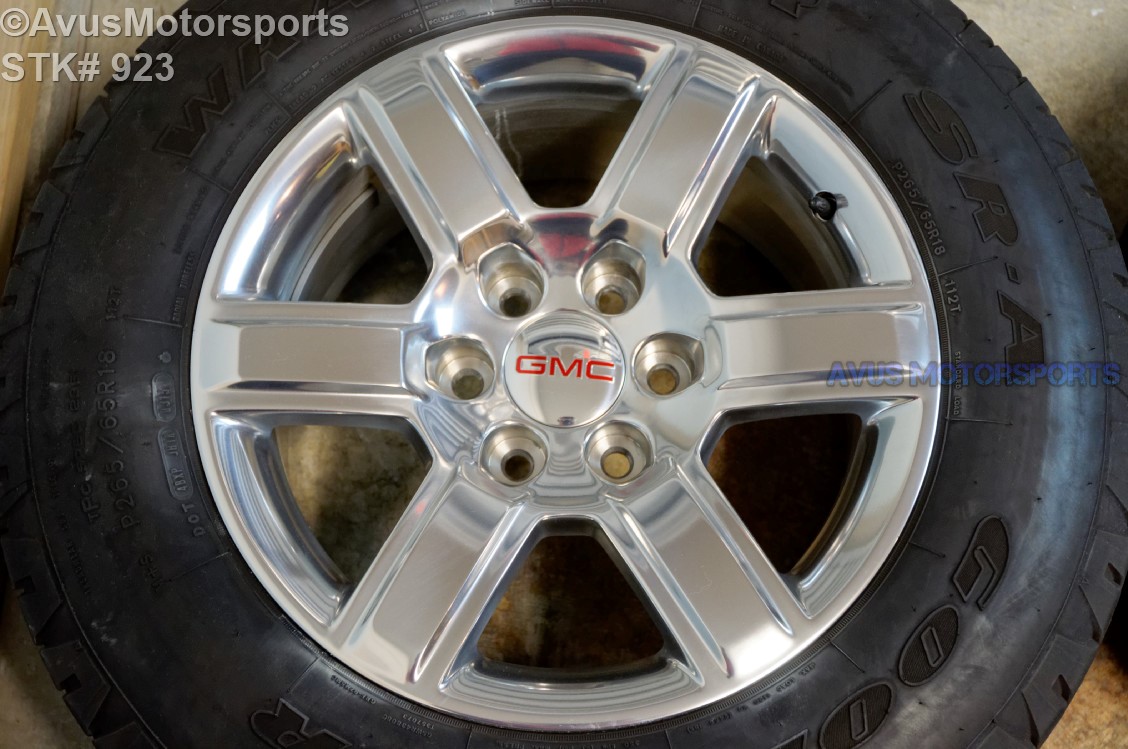 2015 GMC YUKON SIERRA 18" OEM WHEELS TIRES SUBURBAN Tahoe 1500 CHEVY
