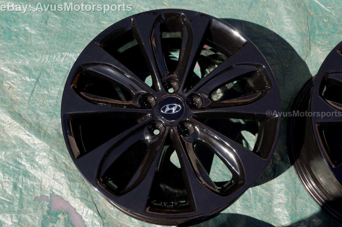 Hyundai Sonata 18" Factory OEM Wheels Black 2014 2013 2012 2011 Elantra eBay