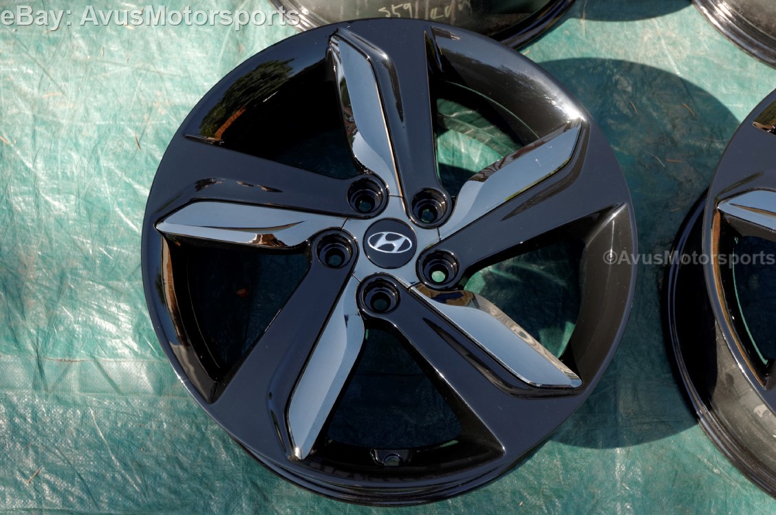 2013 Hyundai Veloster 18" Factory OEM Wheels Black 2014 Sonata Elantra