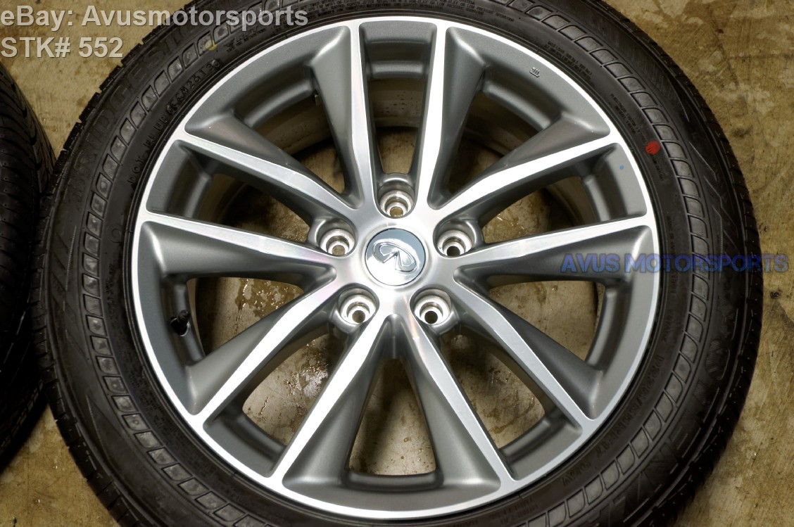 2014 Infiniti Q50 17" Factory OEM Wheels & Bridgestone ...