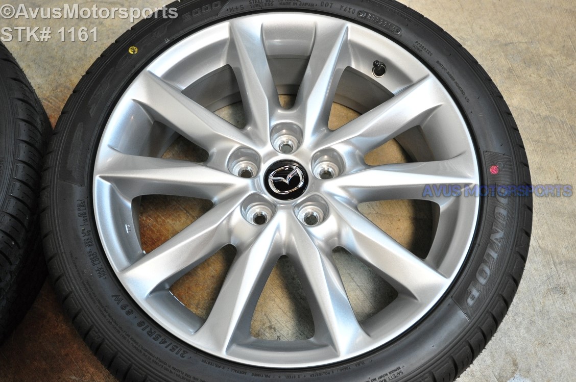 2017 Mazda 3 GT OEM 18" Factory Wheels & Dunlop SP Sport