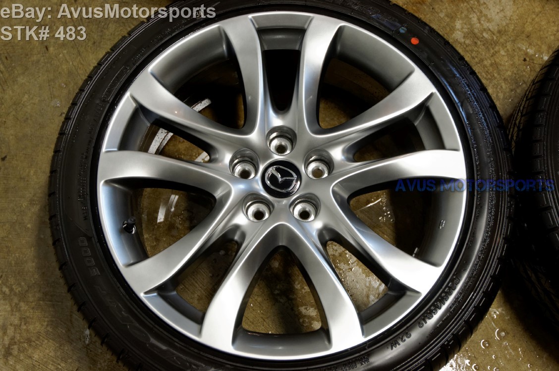 2015 Mazda 6 OEM Grand Touring 19" Factory Platinum Silver Wheels