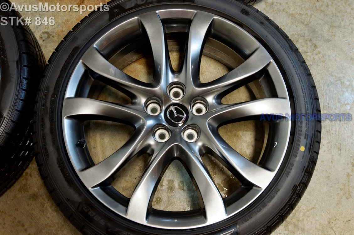 2016 Mazda 6 OEM Grand Touring 19" Factory DARK Silver Wheels & tires
