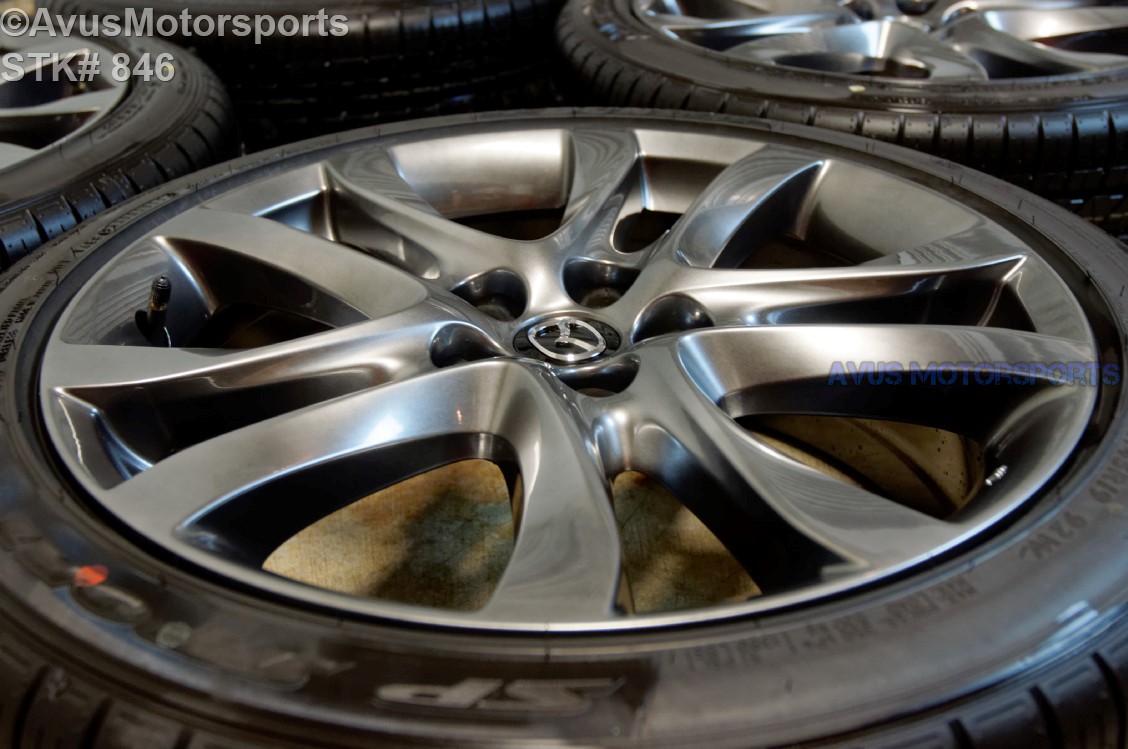 2016 Mazda 6 OEM Grand Touring 19" Factory DARK Silver Wheels & tires