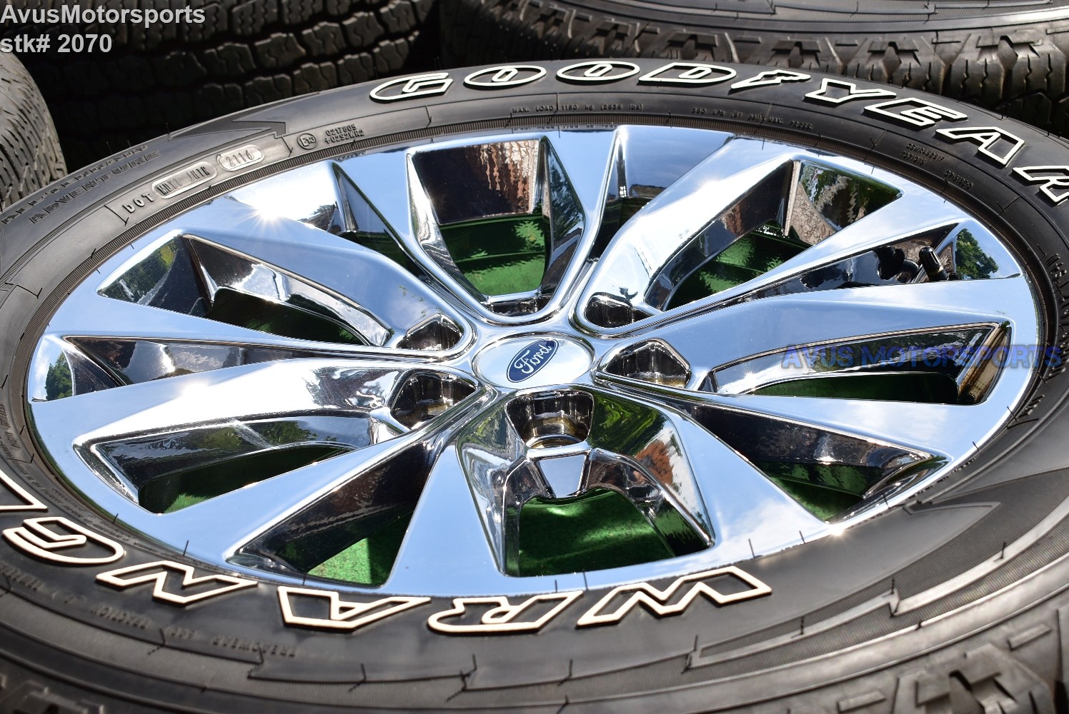 20" Ford F150 OEM Factory Chrome PVD Wheels 275/55r20 Tires Expedition