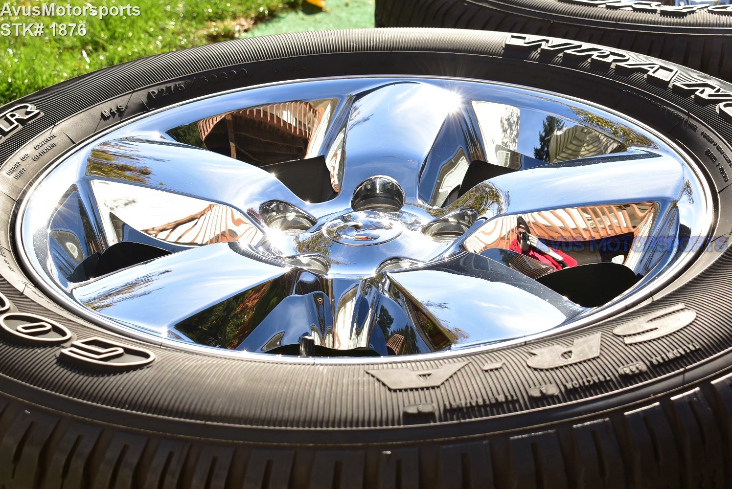 20" Dodge Ram 1500 Big Horn OEM Factory Chrome Clad Wheels Tires 2017 2018