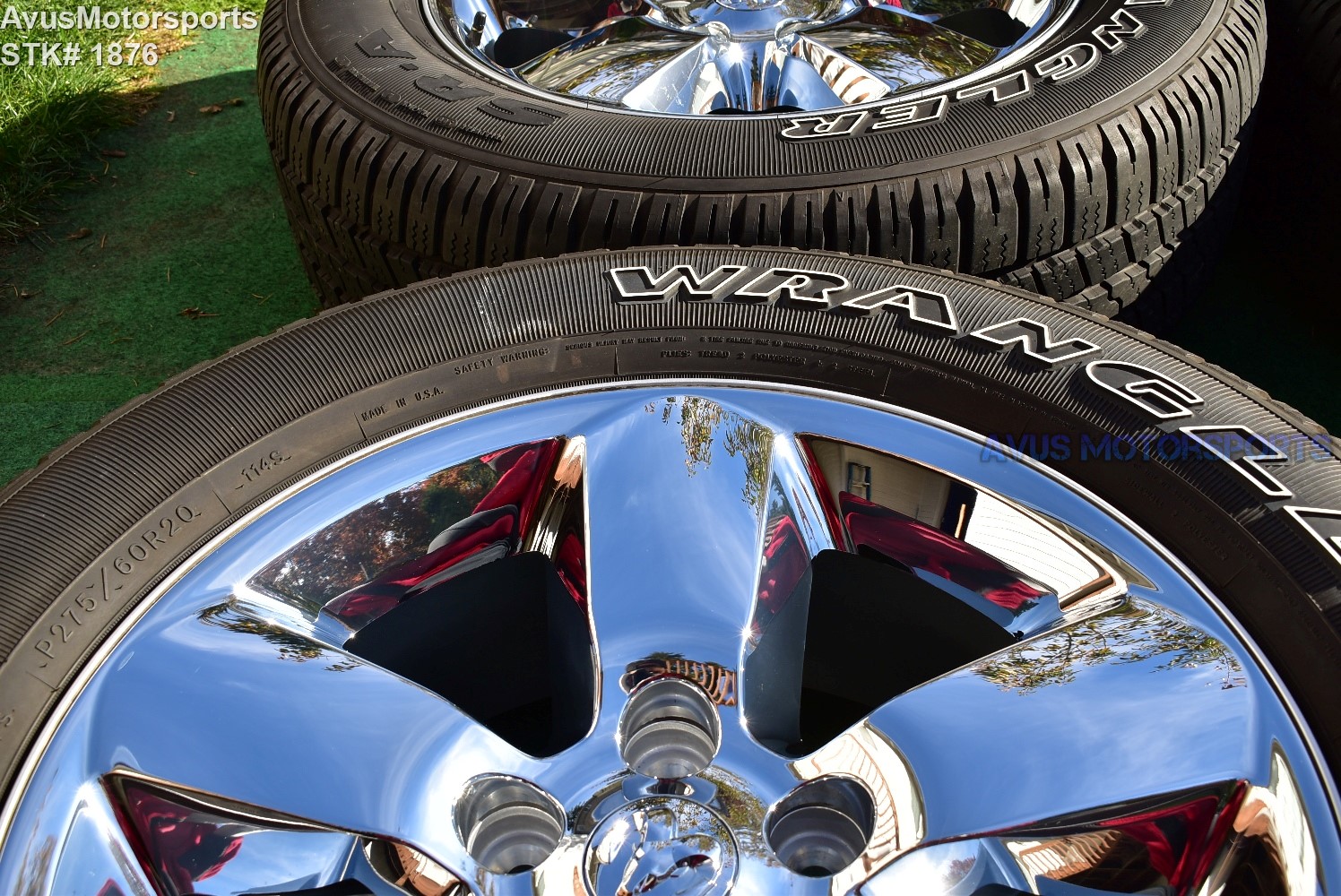 20" Dodge Ram 1500 Big Horn OEM Factory Chrome Clad Wheels Tires 2017 2018