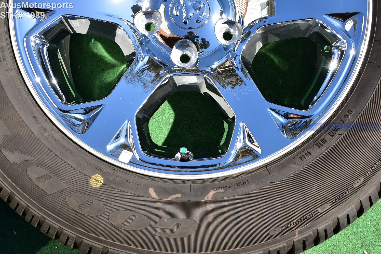 20" Dodge Ram 1500 Laramie OEM Factory Chrome Clad Wheels Tires 2017 2018