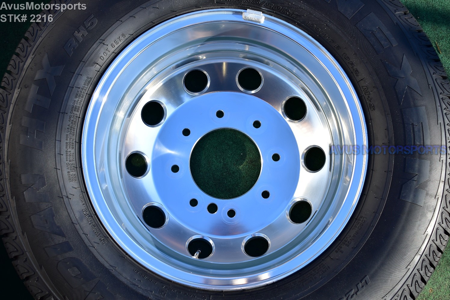 17" Dodge Ram 3500 OEM Factory Dually Alloy Wheels & Tires Laramie DRW
