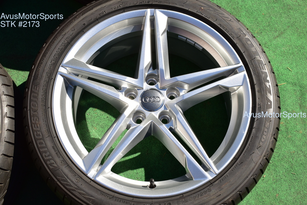 18" Audi A4 Factory OEM Wheels B9 & 245/40R19 Tires 8W0601025EC