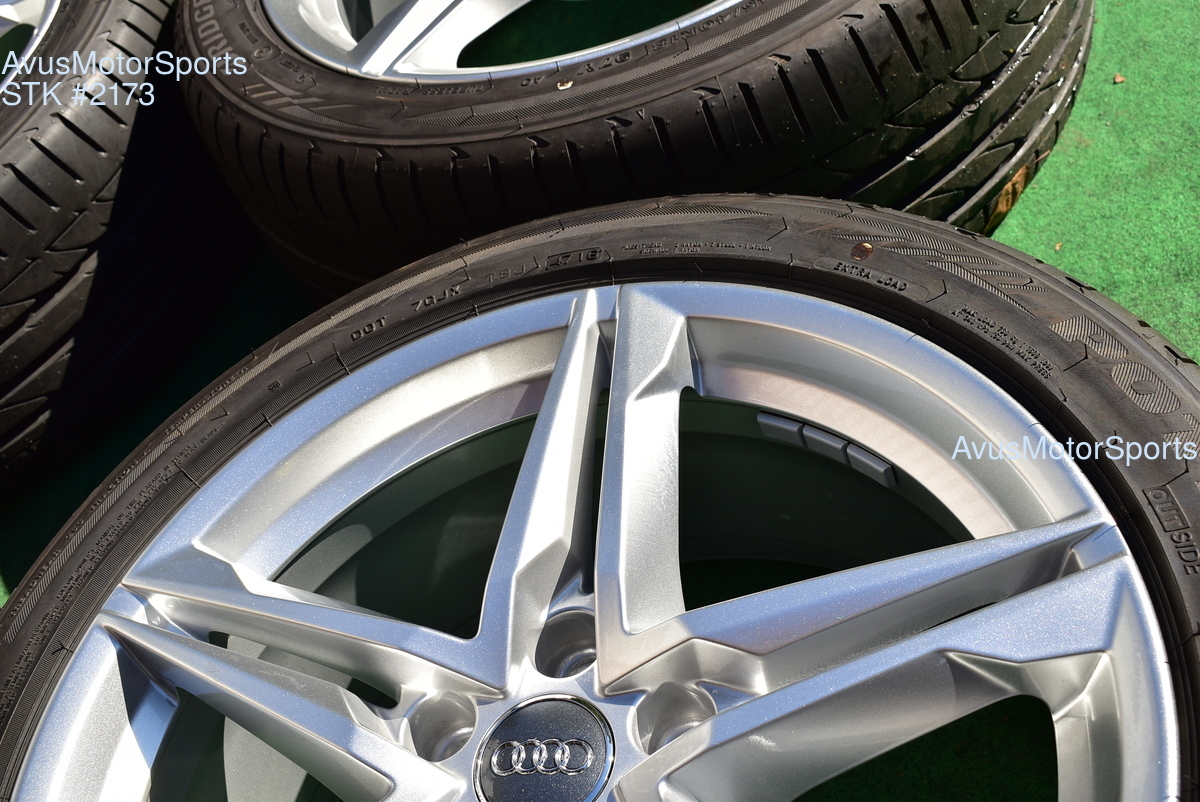 18" Audi A4 Factory OEM Wheels B9 & 245/40R19 Tires 8W0601025EC