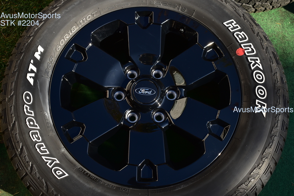 18" Ford Ranger OEM Factory black Wheels FX4 Lariat Tires 2019