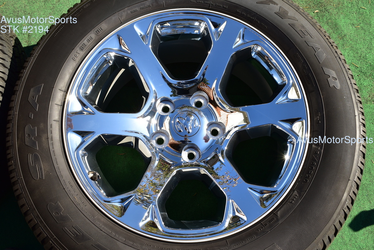 ram 1500 chrome wheels laramie clad dodge tires oem wheel