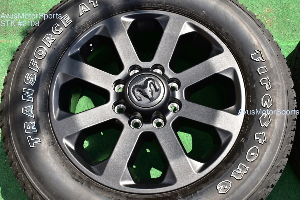 20" Dodge Ram Black Edition OEM Factory Wheels Tires 2500 3500 2019 2018