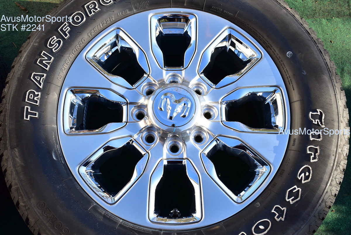 20" Dodge Ram 2500 3500 Limited Edition OEM Factory Wheels Tires 2019 2018 2021 Ram 2500 Tire Size Lt285 60r20 Limited