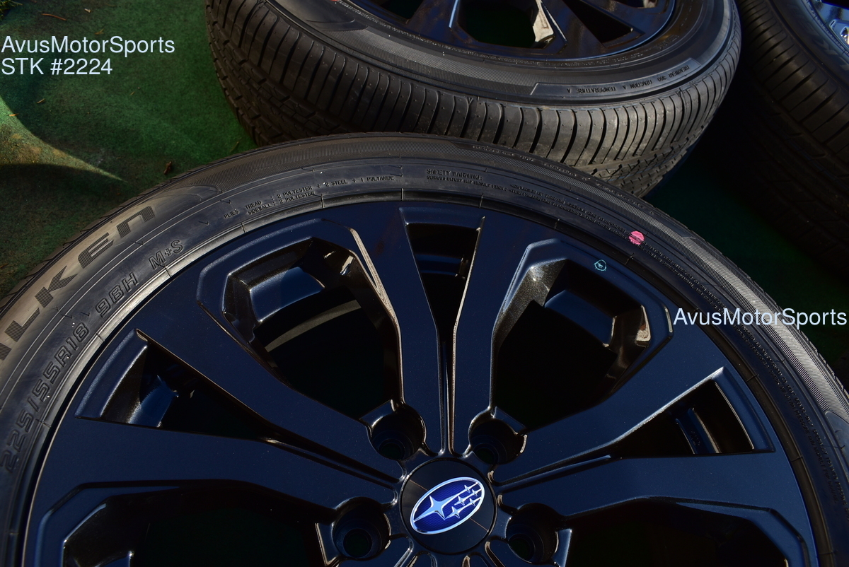 18" Subaru Forester OEM Factory Sport Black Wheels 225 ...