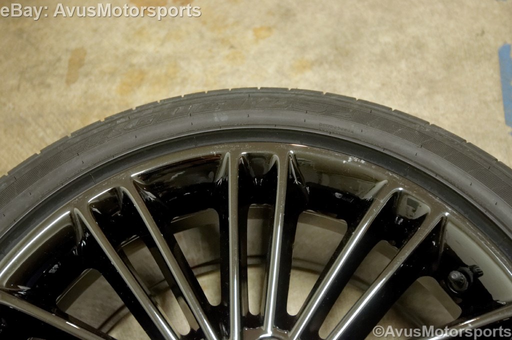 2014 Ford Fusion 18" Factory Wheels Tires Black Chrome 2013 Focus Taurus